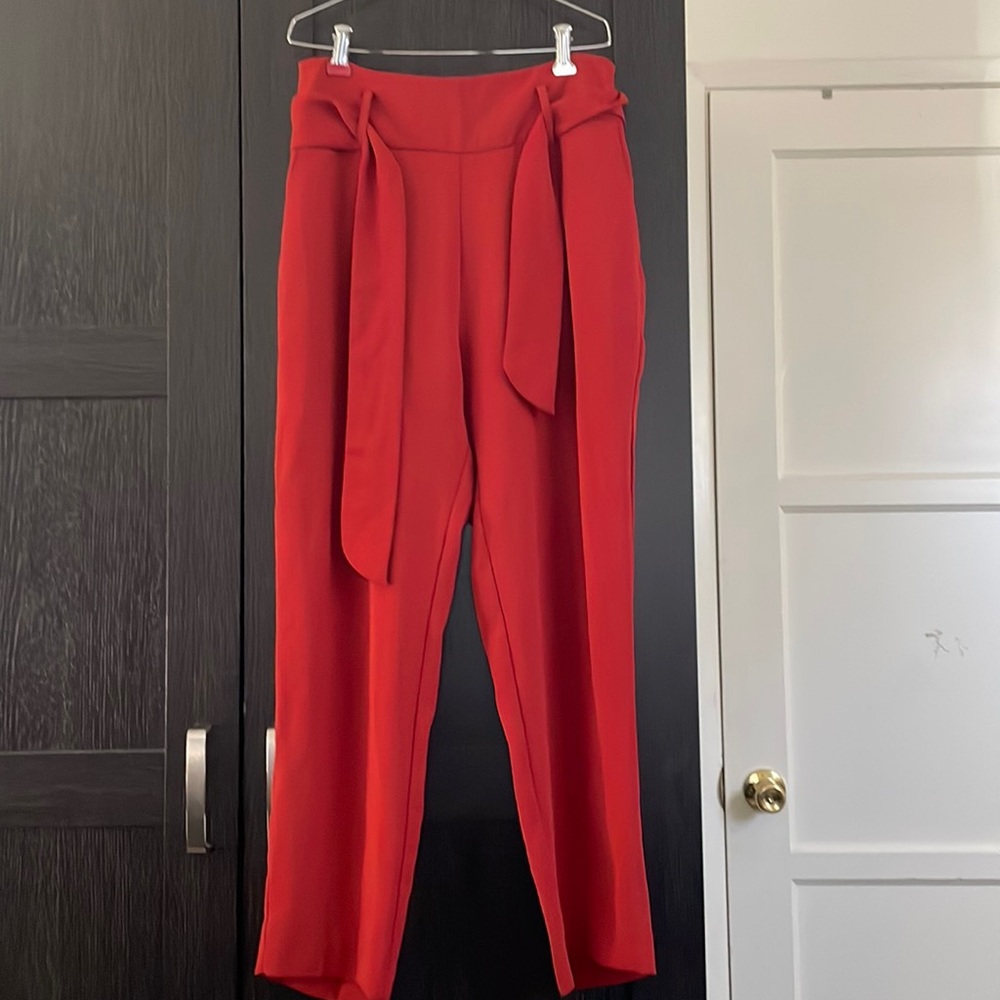 Zara - high waist red pants